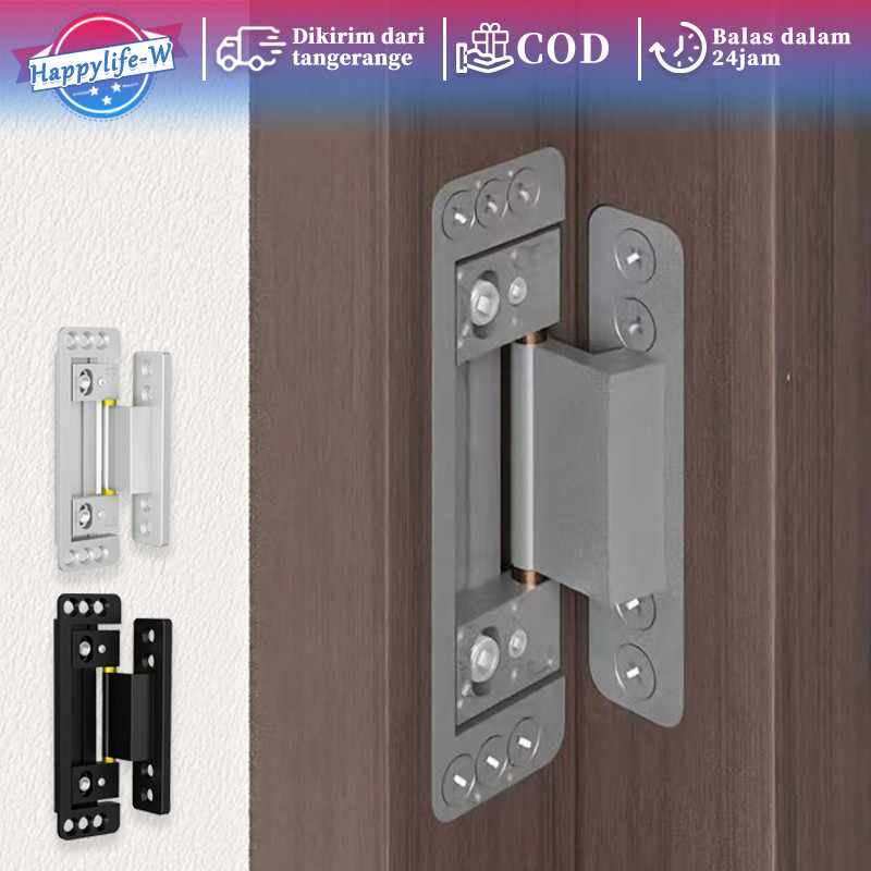 Jual 1pcs Nvisible Hidden Door Hinge Engsel Tanam With Installation ...