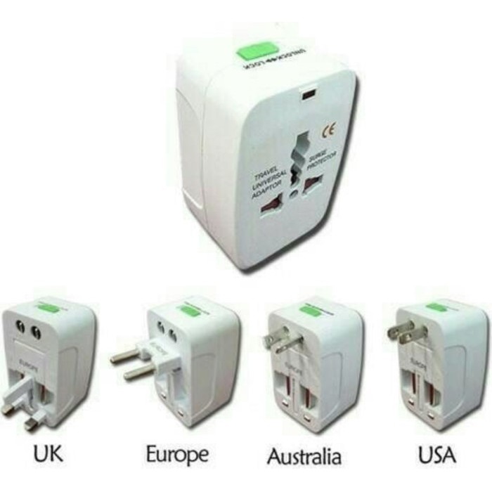 Jual TRAVEL ADAPTER CHARGER INTERNATIONAL EROPA ASIA ADAPTOR ...