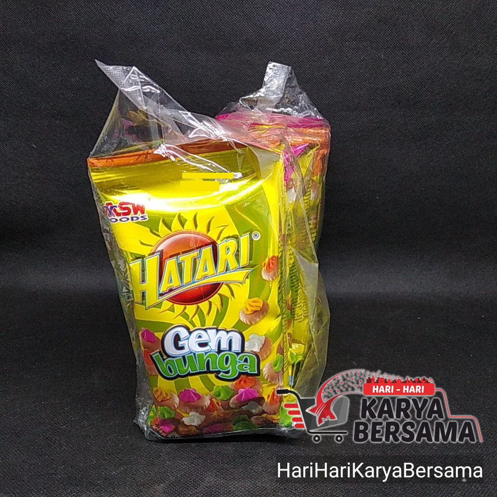 Jual MAKANAN RINGAN BISKUIT ASW HATARI GEM BUNGA RENCENG 10'S X 20GR ...