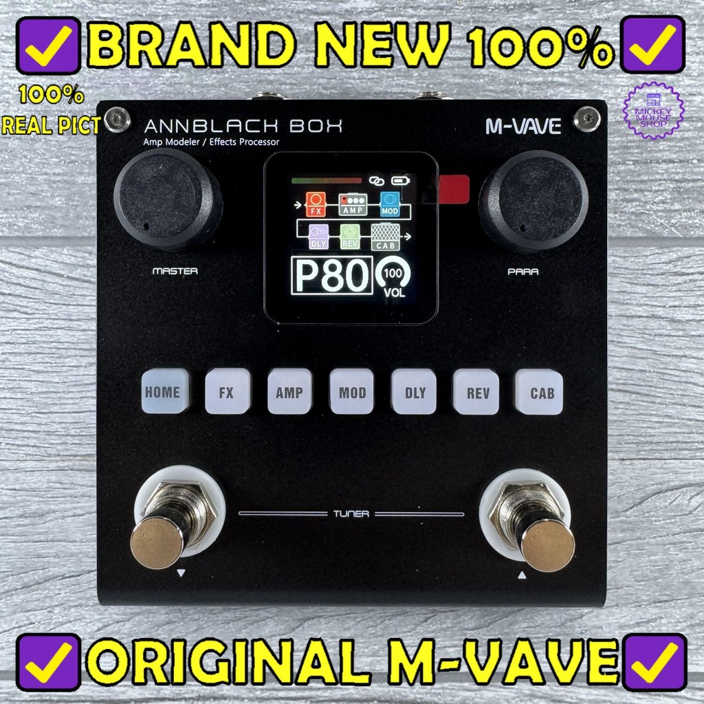 M-VAVE ANNBLACKBOX Guitar / Bass AMP Modeler Portable Multi