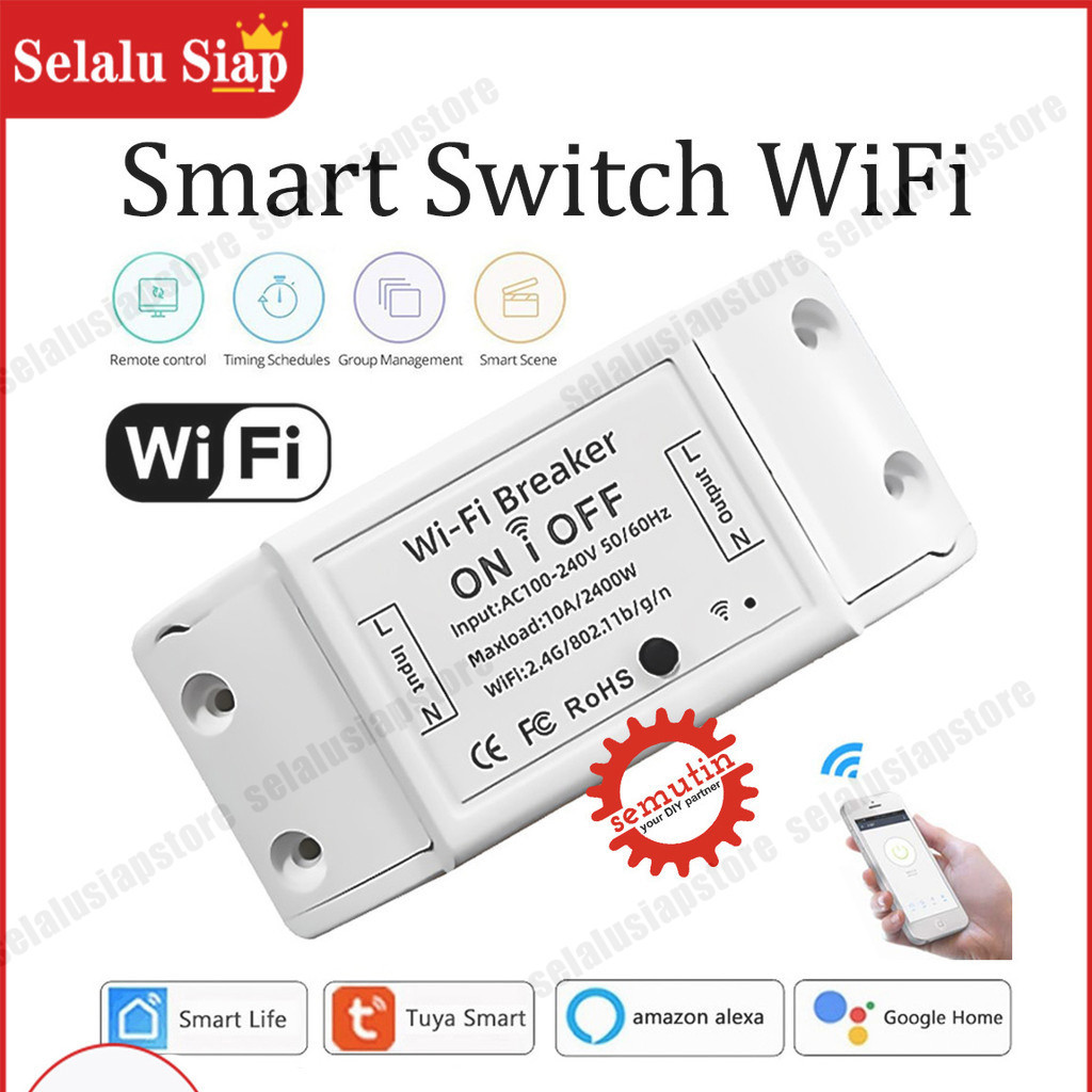 Jual Smart BREAKER ON OFF Switch Wireless IoT Home Automation | Shopee ...
