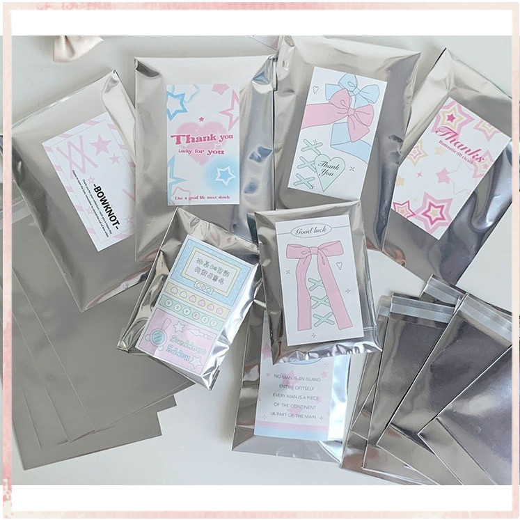 Jual Silver Sealing Bag Pattern Toploader Packaging Bag Kantong Kemasan ...