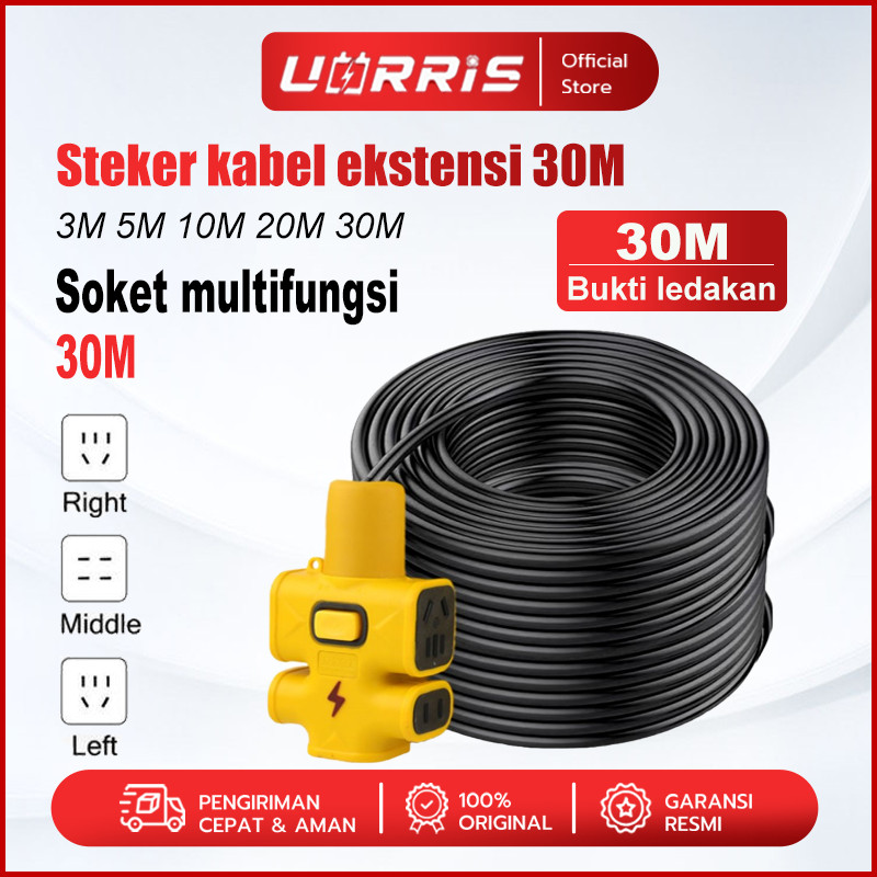 Jual UORRIS 3600W Kabel Sambungan Multi Fungsi /Colokan Kabel Listrik ...