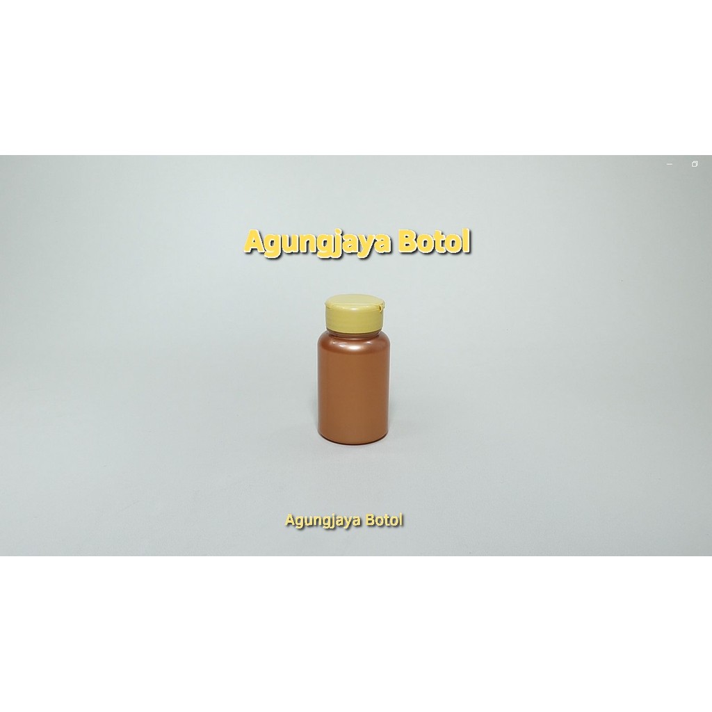 Jual Botol Tablet 145 Ml PS Emas Mutiara Tutup Fliptop / Botol Obat ...