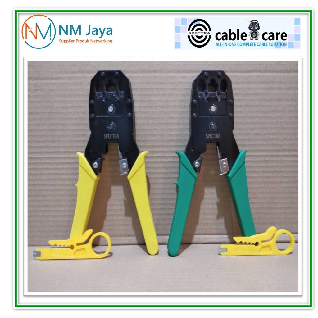 Jual Tang crimping rj45 untuk kabel lan cat5e cat6 sudah termasuk ...