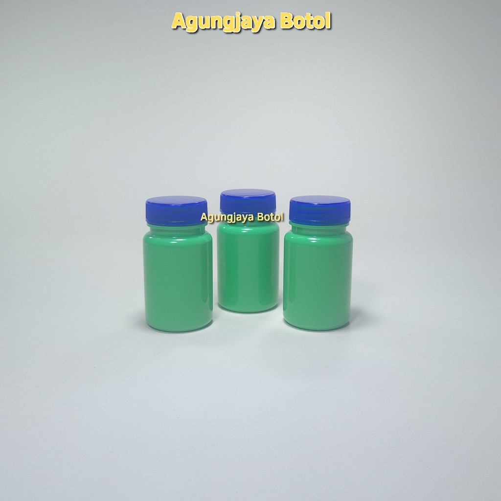 Jual Botol Tablet 100 Ml PS Hijau Muda Tutup Bergerigi / Botol Obat ...