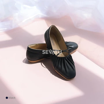 Moxha Flatshoes SEVATU Sepatu Wanita Flat Shoes Tali Silang Ballerina Anti Lecet Minimalis