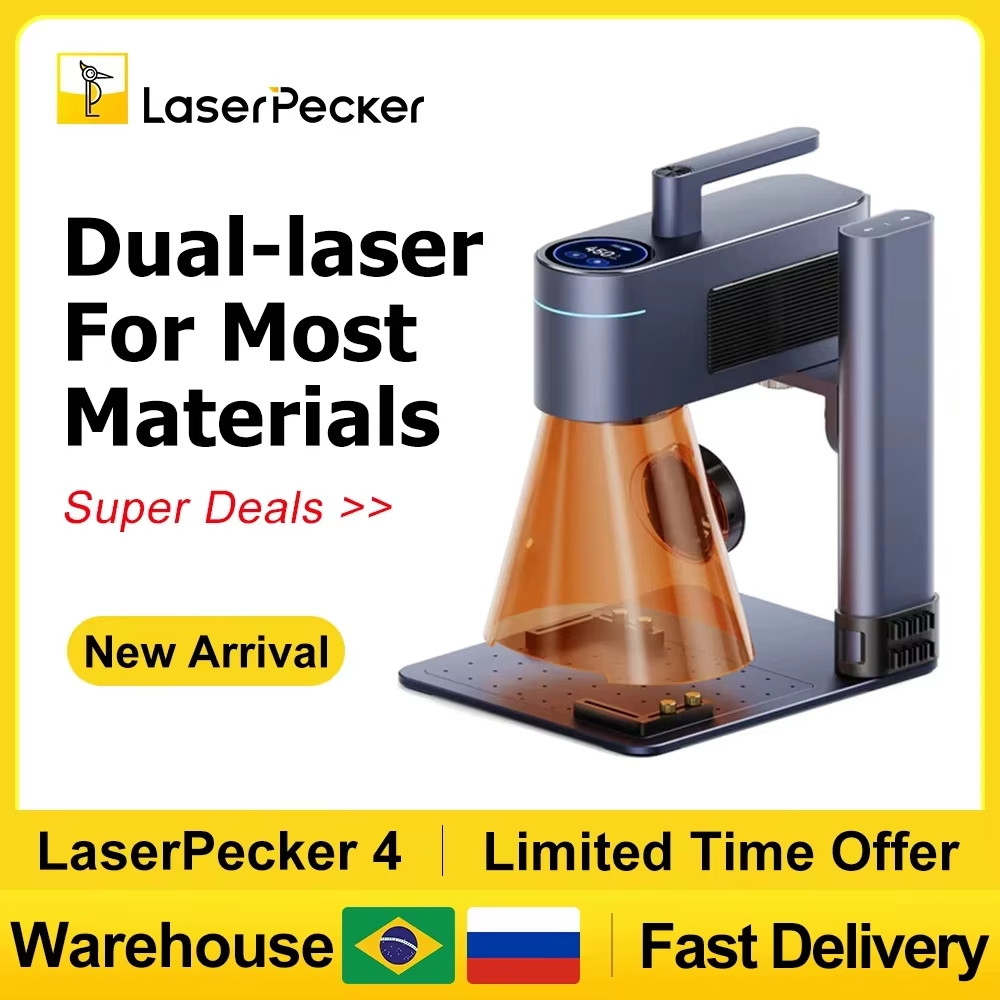 Jual LASERPECKER 4 LP4 Laser Engraving Machine for All Material Dual ...