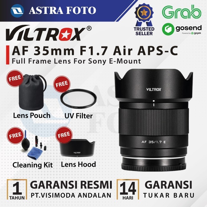 Objetivo VILTROX 35mm F1.7 E Mount Para Sony APS-C - Autofoco, Gran Apertura, Ligero (170g)