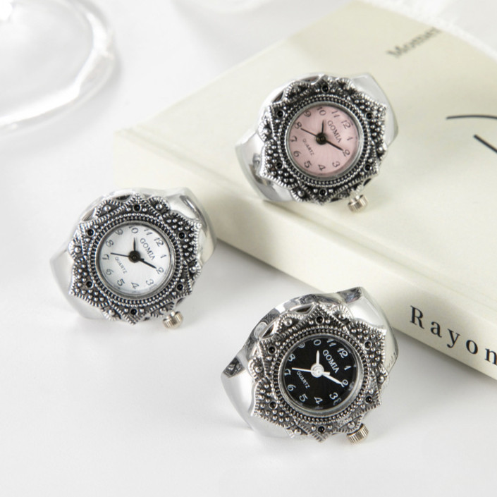 Jual Jam Tangan Cincin Mode Bermotif Model Jam Tangan Dial Kecil ...