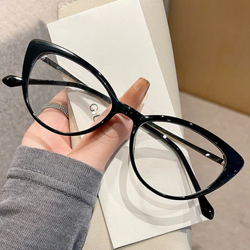 Scripto Cat Eye Kacamata Photocromic Minus Wanita Cat Eye Frame Bluecromic Anti Blueray Kaca 2
