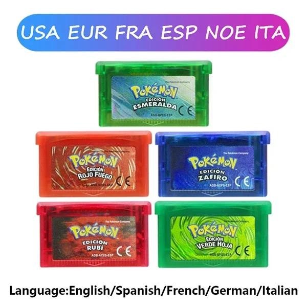 Jual GBA Game Pokemon Series 32 Bit Video Game Cartridge Console Card ...