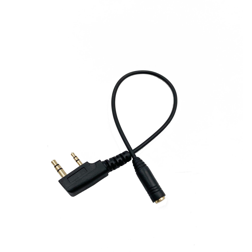 Jual TCK01 2Pin to 3.5mm Female Phone Audio Earpiece Transfer Cable For ...