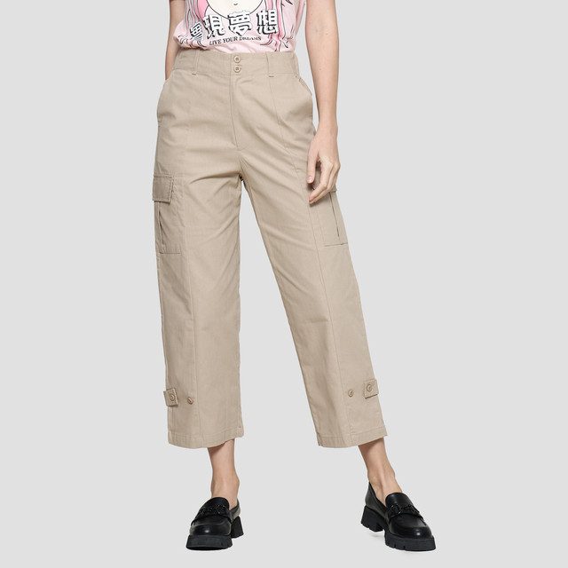 Nevada Sueding Knit Wide Leg Celana Panjang Wanita