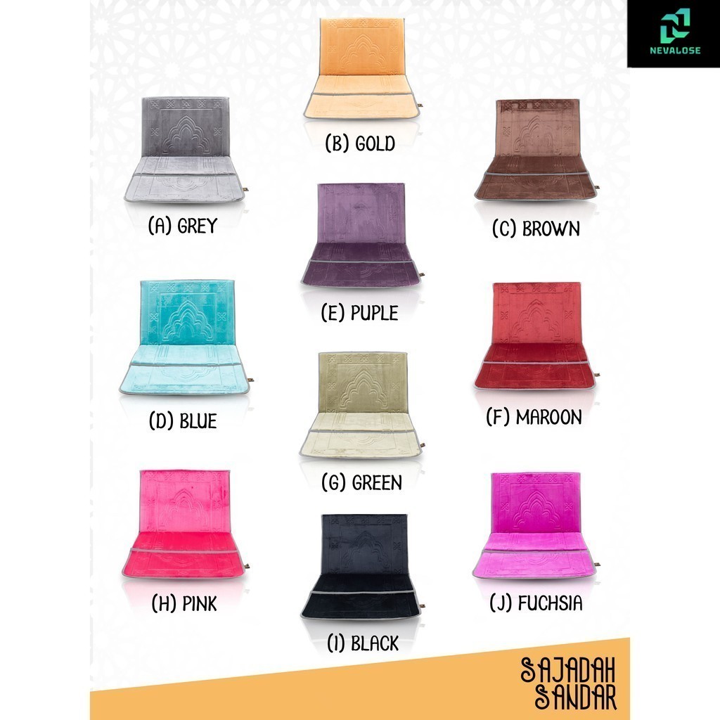 Jual Sajadah Sandar SAHADA Multifungsi Untuk Sandar / Sender / Duduk ...