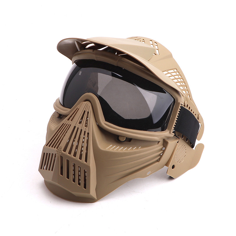 Jual Airsoft Mask Full Face Military War Game Head Protective Mask High ...