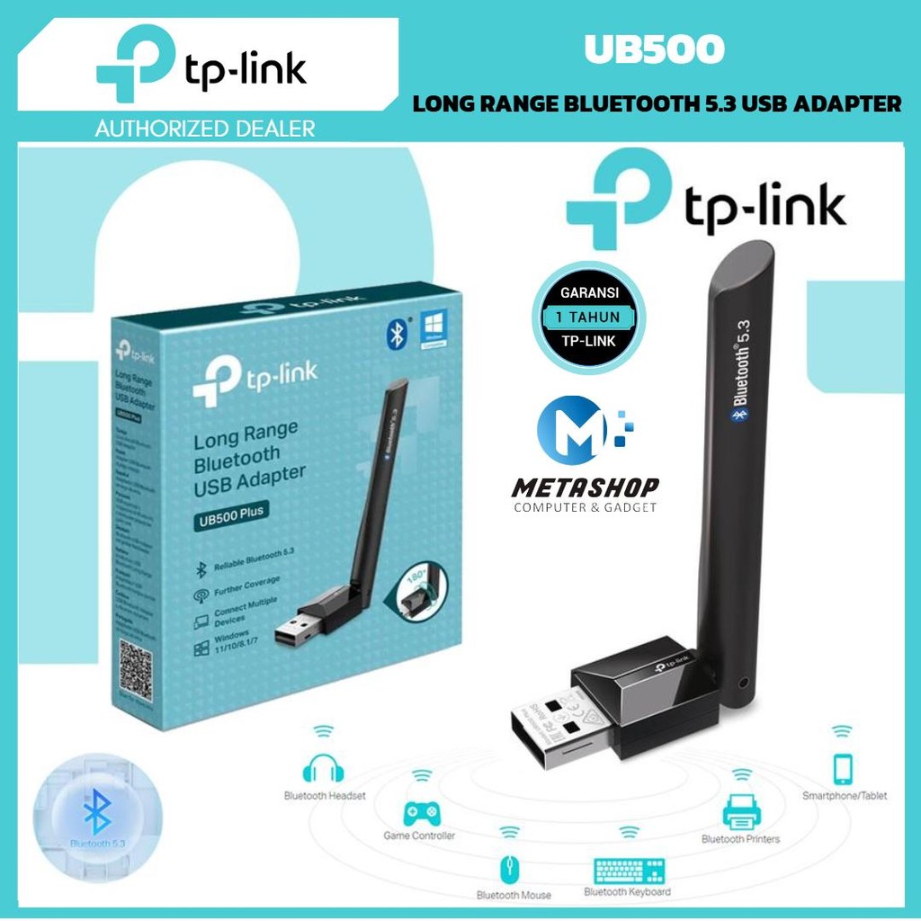 Jual TP-LINK UB500 USB Bluetooth Plus Long Range Bluetooth 5.3 USB ...