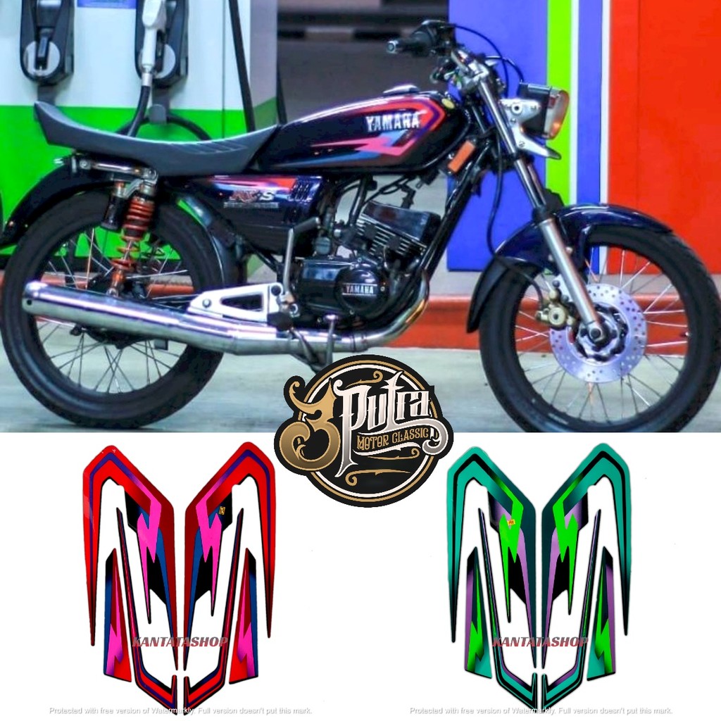 Jual STIKER STRIPING LIS LES BODY MOTOR YAMAHA RX SPESIAL 1997 ...