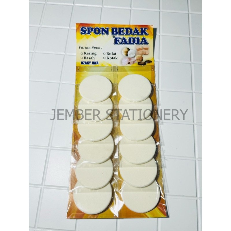 Jual (12pcs) Rembuk Renteng Fadia / Spon Bedak | Shopee Indonesia