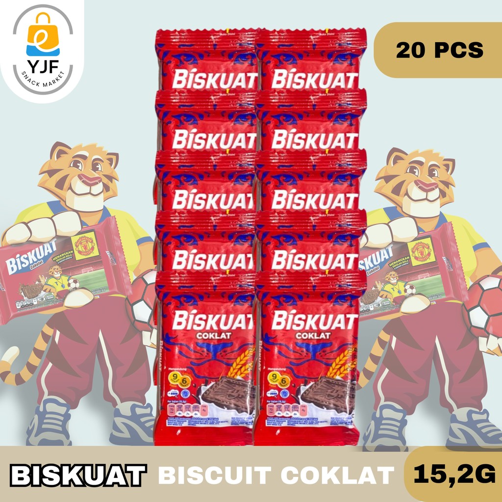 Jual Biskuat Biscuit 15,2g isi 20 PCS / Rasa Chocolate / Original ...