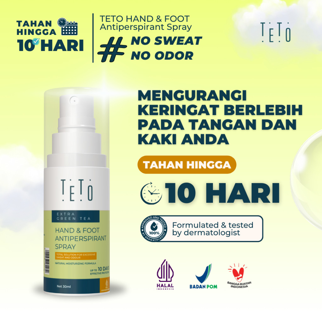 Jual Teto Hand and Foot Spray 30ml Yang Mengurangi Keringat & Bau ...