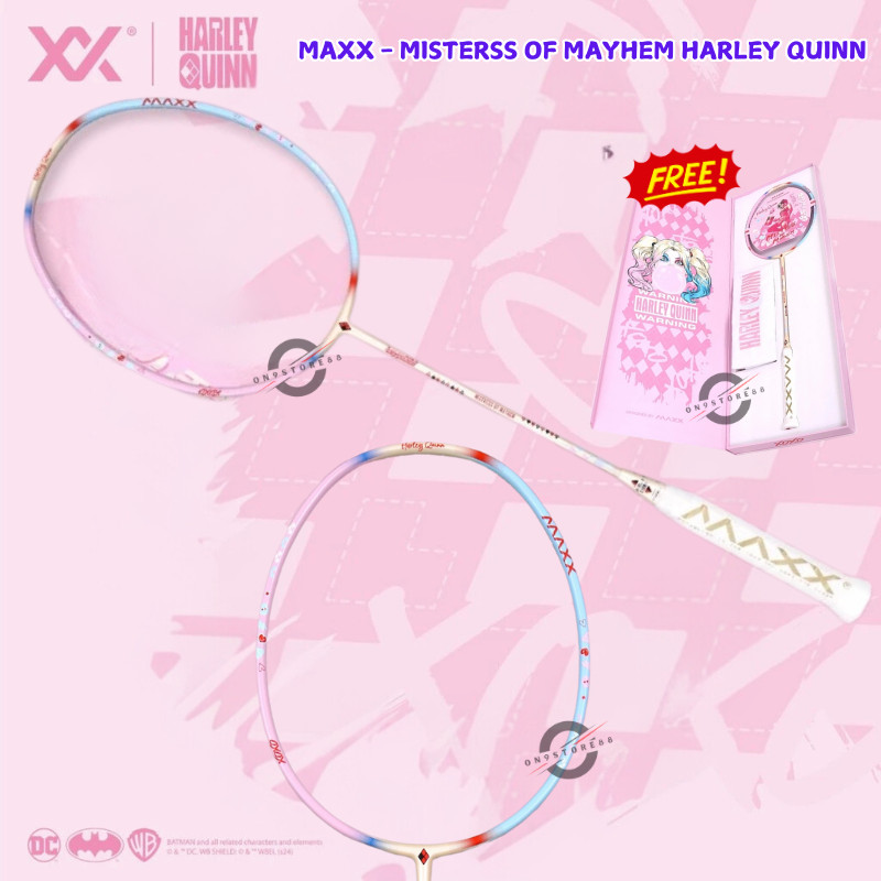 Jual MAXX RAKET BADMINTON OLAHRAGA HARLEY QUINN OF MAYHEM JOKER CREAM ...