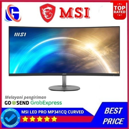 Jual Monitor MSI LED PRO MP341CQ - Curved UWQHD 34