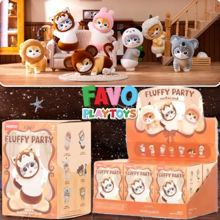Near Me MINISO Mofusand Fluffy Party Series Cat Confirmed Blind