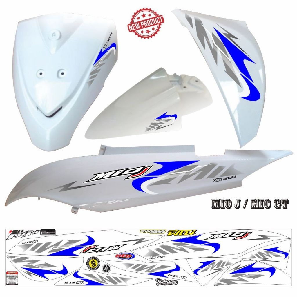 Jual Stiker Mio J Striping Mio J atau GT Stylish varian MOTIF KEREN ...