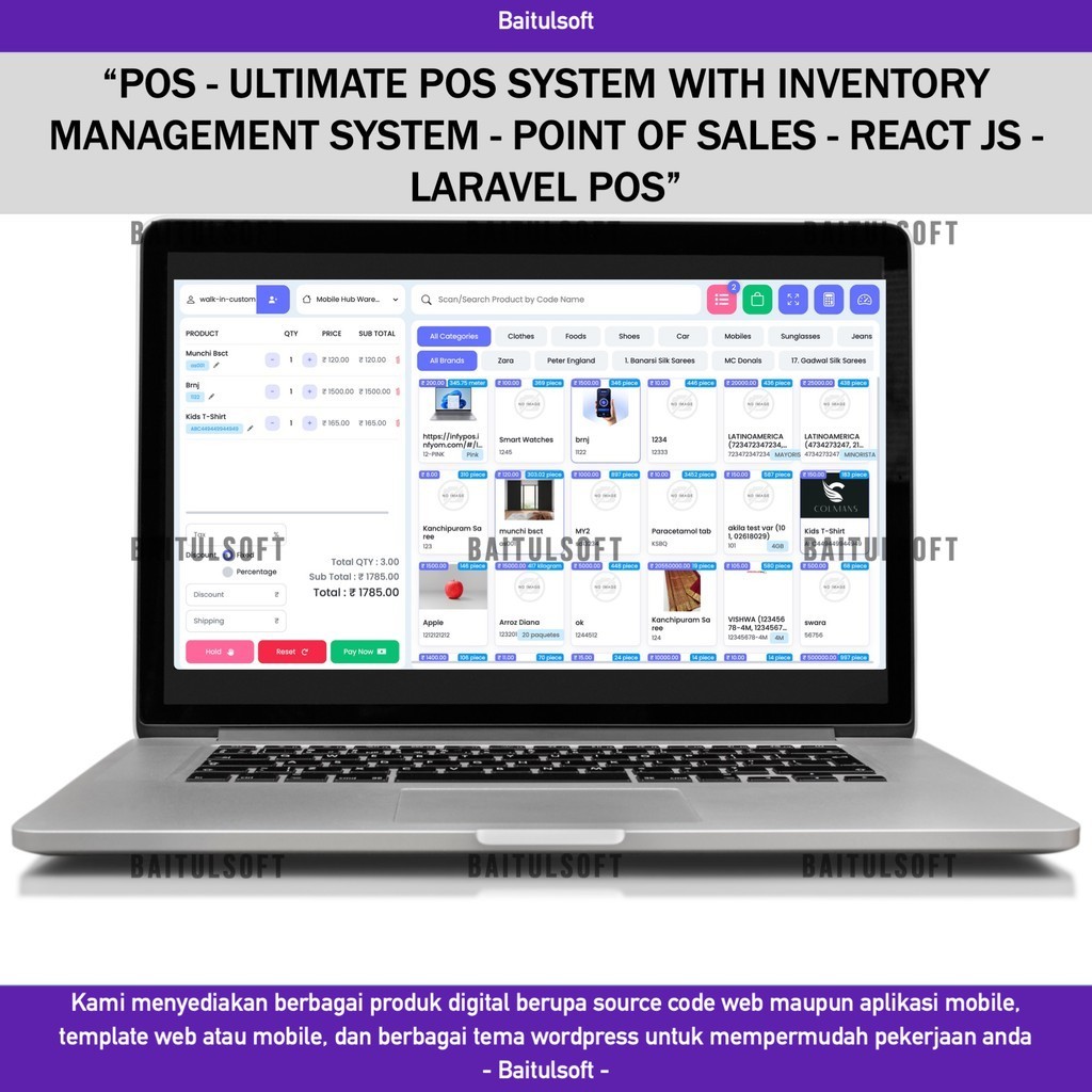 Jual SOURCE CODE APLIKASI WEB POS - ULTIMATE POS SYSTEM WITH INVENTORY ...