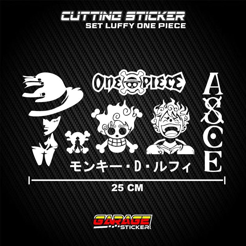 Jual Stiker Pack Luffy Cutting Sticker 1 Set One Piece Lufi | Shopee ...