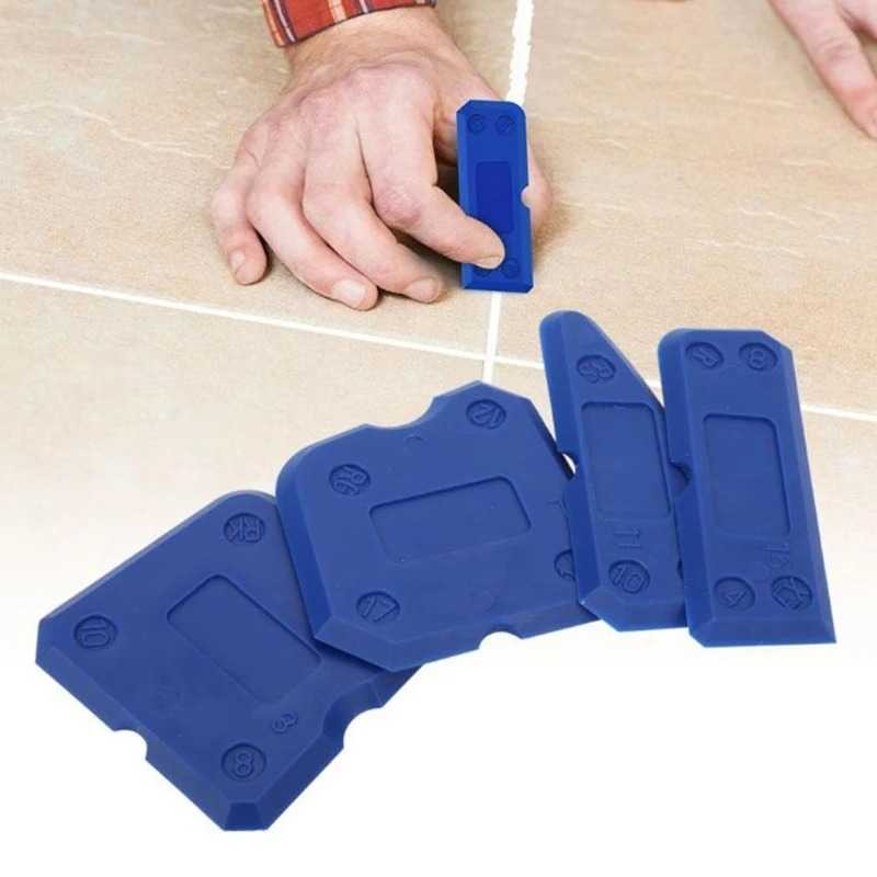 Jual 4in1 Alat Pembersih Perapi Nat Lem Silikon Sealant Tool Scraper ...