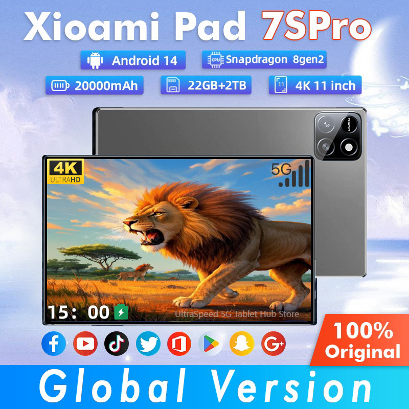 Jual 2025 Pad 7SPro Global Tablet Android 14 Snapdragon 8gen2 22GB ...