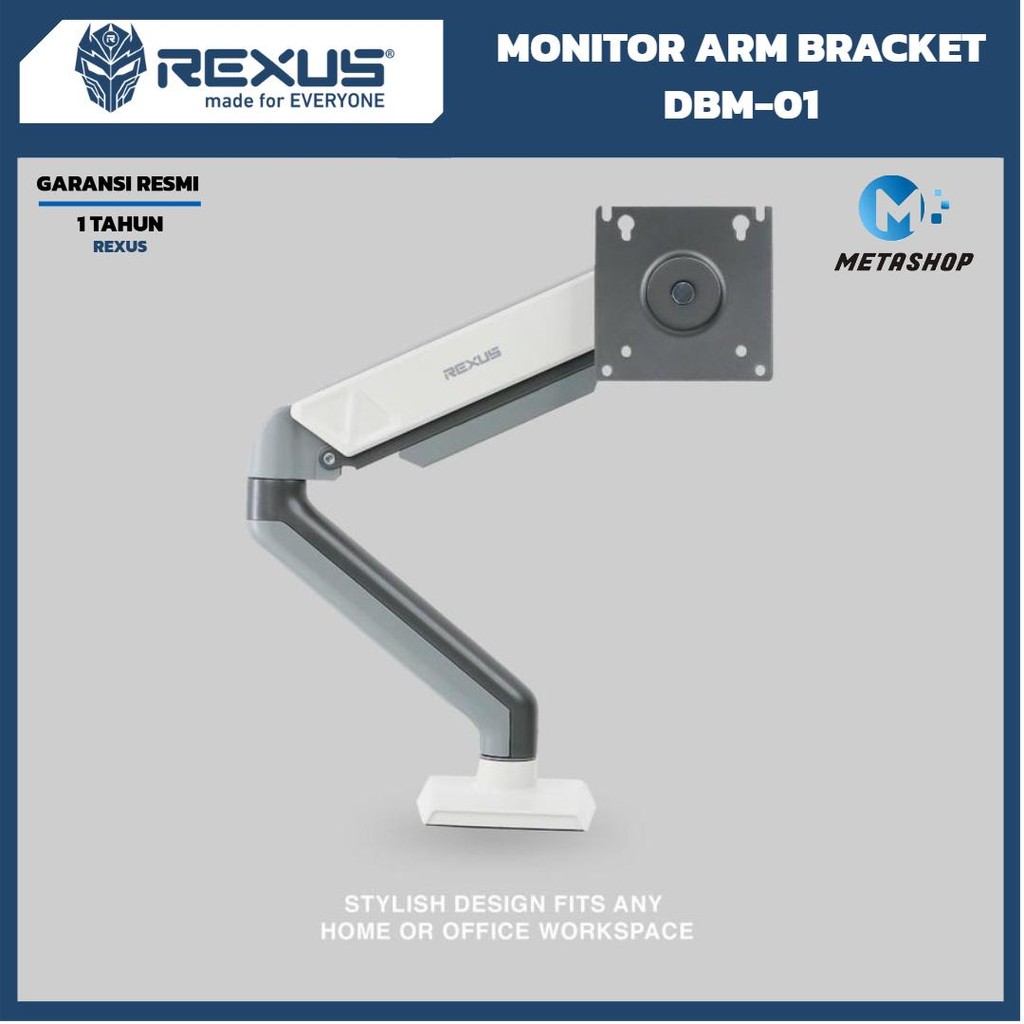 Jual REXUS Bracket Arm TV Monitor LED LCD VESA Stand Holder DBM-01 ...