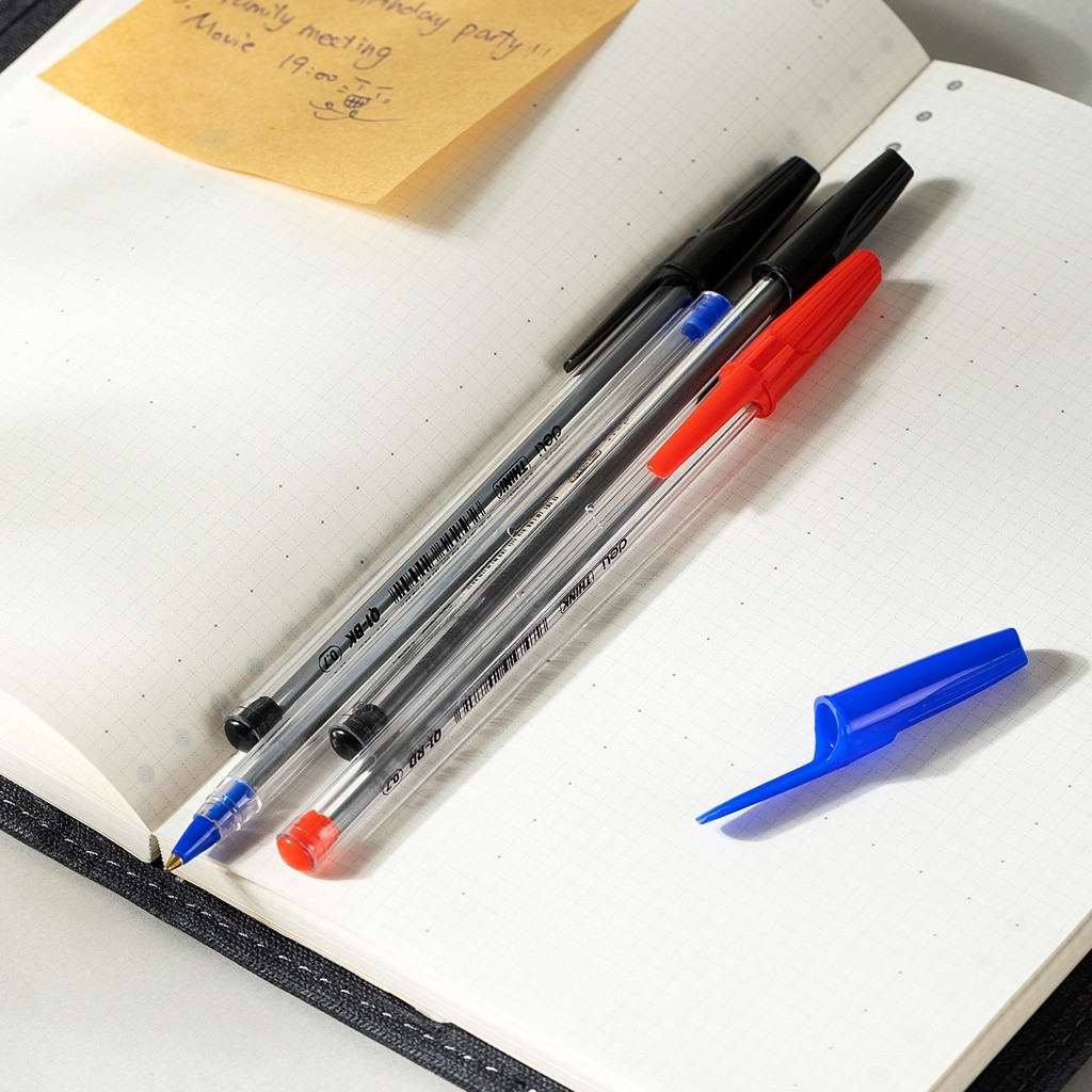 Deli Ballpoint Pen / Pulpen Bolpoin Tip 0.7 MM 1 PCS Penulisan Lancar dan Halus EQ1-XX (9)