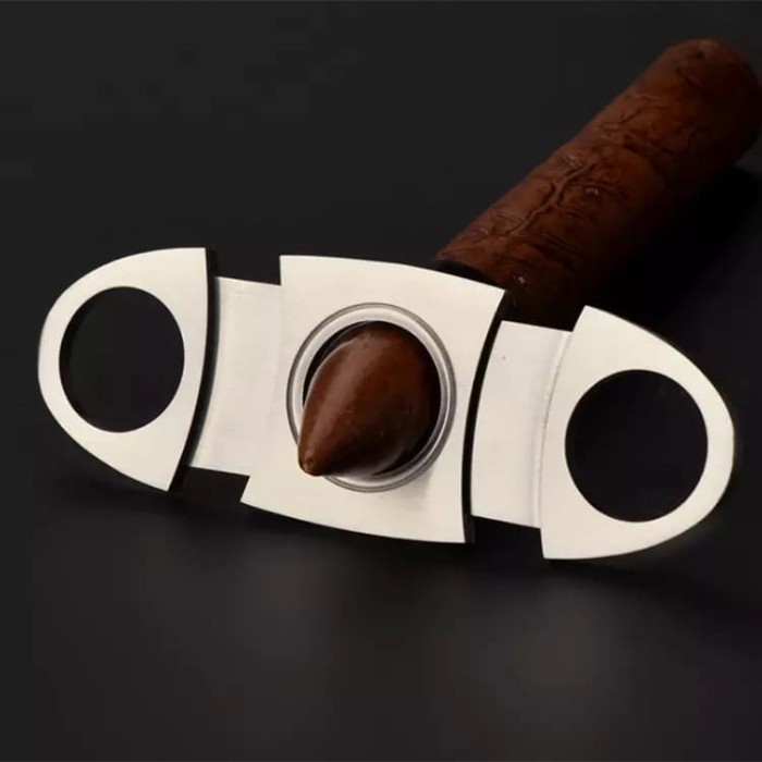 Jual Cigar Cutter/ Alat Pemotonng Cerutu Tebal dan Tajam Stainless ...