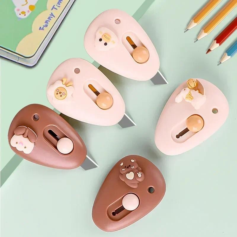 Jual Sweet Mini Utility Knife for Kids Creative Design Cute Cartoon Box ...