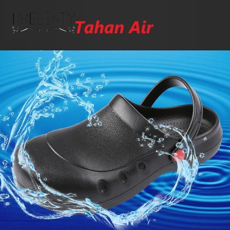 Jual Chef Shoes Sepatu Kitchen Pria Anti Slip Selop Import Original ...
