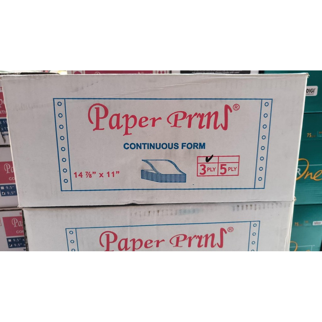 Jual KERTAS CONTINUOUS FORM 3 PLY 14 7/8 X 11 SJ PAPER PRINT A4 ...