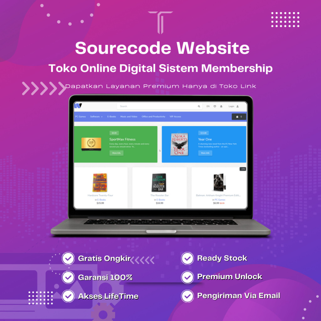 Sourecode Website Toko Online Digital Sistem Membership