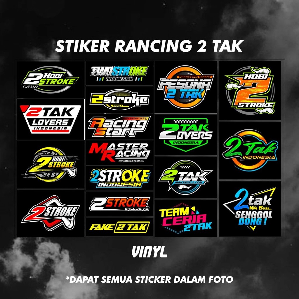 Jual STICKER PACK RACING 2 TAK | STICKER PACK Hologram murah Racing ...