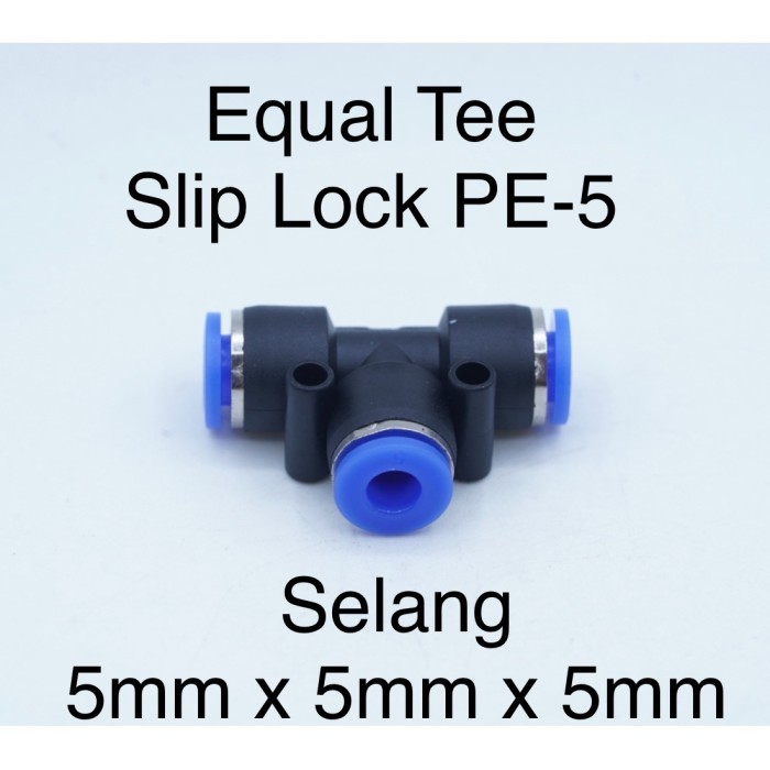 Pneumatik Steckverbinder Set - 5 Stück Push To Connect Fittings 10mm Blau