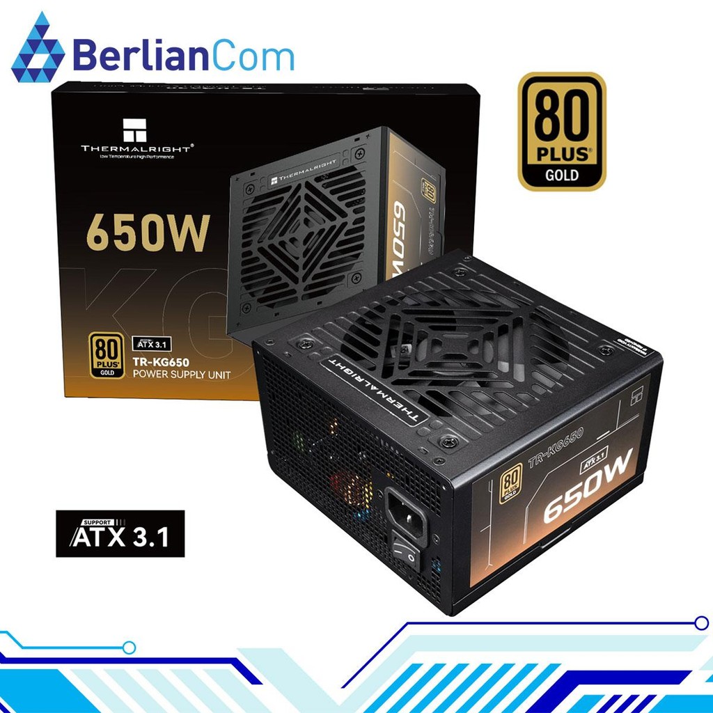 Jual THERMALRIGHT TR-KG650 BLACK ATX3.1 650W 80 Plus Gold Full