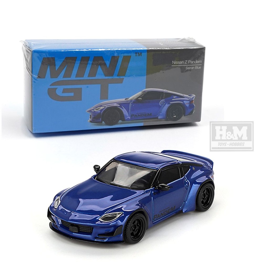 Mini GT Nissan Z Pandem Seiran Blu (MGT00778) Modellino Scala 1/64 Diecast, Nuovo