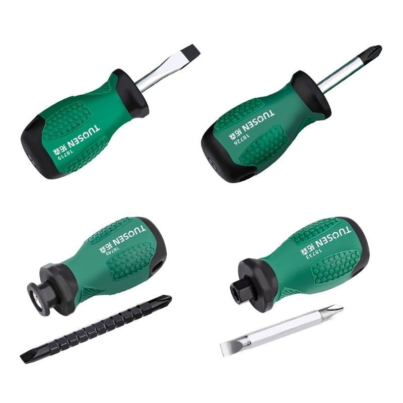 Jual Mini Screwdriver Practical Slotted for Cross Stubby Screwdriver ...