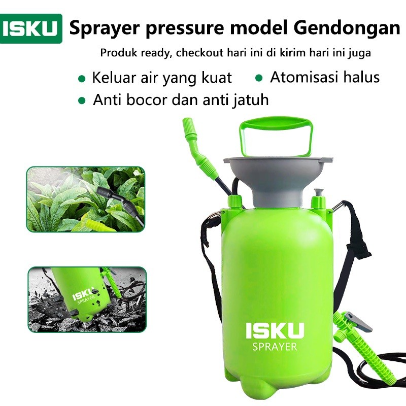 Jual ISKU Semprotan Rumput Sprayer 5L Dan Botol Semprot 1L | Shopee ...