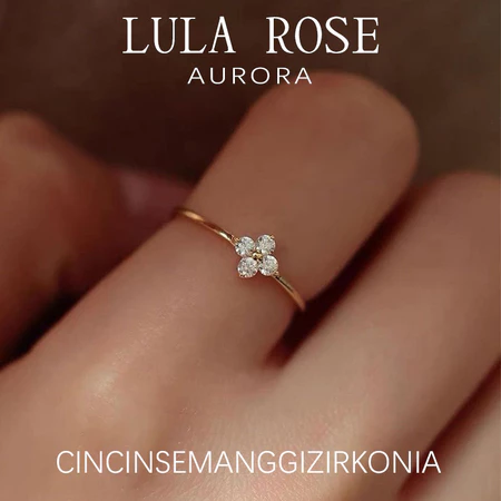 Cincin Bunga Zircon
