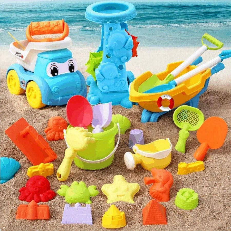 Jual Children's Beach Toy Set, ATV, Sand Digging and Water Toy, Beach ...