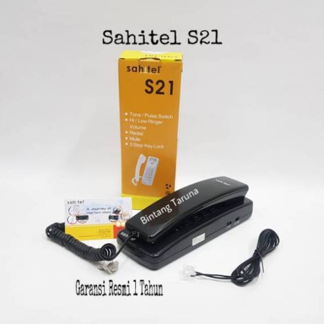 Jual Telepon Kabel Sahitel S-21 Pesawat Telepon Sahitel S21 (Hitam ...