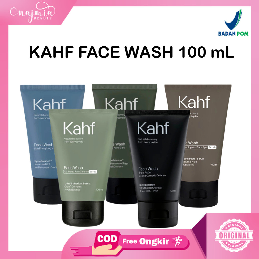 Jual Najmia 2 (Beli 2 lbh murah) Kahf Face Wash Series 100 mL l Triple